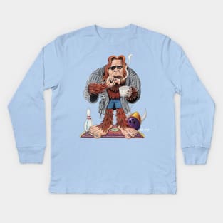 Bigfoot Lebowski Kids Long Sleeve T-Shirt